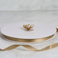 100 Yards 3/8" Champagne Single Face Decorative Satin Ribbon