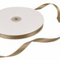 100 Yards 3/8" Champagne Single Face Decorative Satin Ribbon
