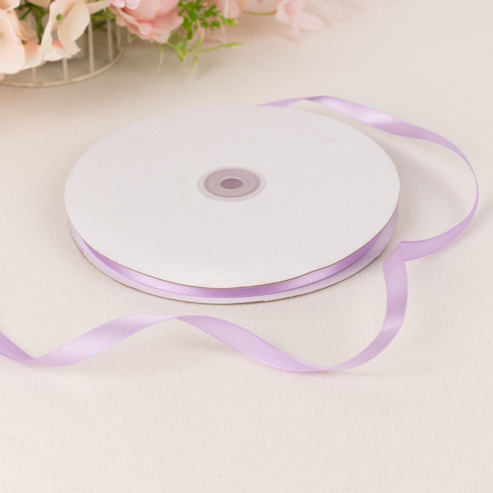 Decorative Satin Ribbon in Lavender 100 Yards 3 Inch By 8 Inch