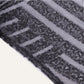 Black sequin table runner with diamond glitz design.