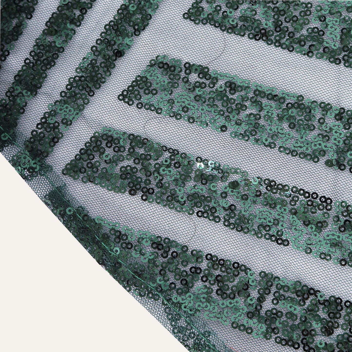 Hunter Emerald Green Diamond Glitz Sequin Table Runner