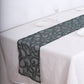 12"x108" Sparkly Hunter Emerald Green Leaf Vine Sequin Tulle Table Runner