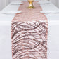 12"x108" Blush Wave Embroidered Sequins Table Runner