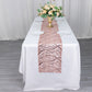 12"x108" Blush Wave Embroidered Sequins Table Runner