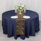 12"x108" Black Gold Wave Embroidered Sequins Table Runner