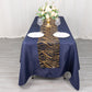 12"x108" Black Gold Wave Embroidered Sequins Table Runner