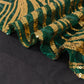 12"x108" Hunter Emerald Green Gold Wave Embroidered Sequins Table Runner