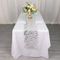 12"x108" Silver Wave Embroidered Sequins Table Runner