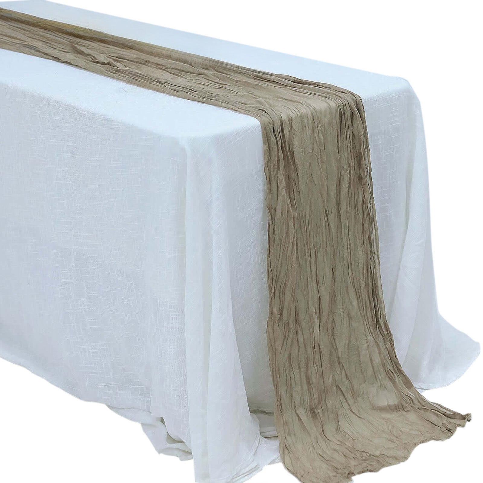 Natural Color Gauze Cheesecloth Boho Table Runner 10 Feet