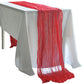 Red Cheesecloth Table Runner 10 Feet