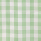 White sage green checkered table runner in a classic gingham pattern. #whtbkgd
