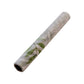 White disposable table runner with green olive leaves print.