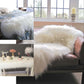 White fluffy faux sheepskin rug runner, 6ft x 2ft, perfect for cozy decor.