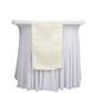 Jacquard Table Runner Ivory, 12"x108" - Diamond Trellis with Gold Accent Dots