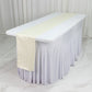 Jacquard Table Runner Ivory, 12"x108" - Diamond Trellis with Gold Accent Dots