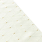 Jacquard Table Runner Ivory, 12"x108" - Diamond Trellis with Gold Accent Dots