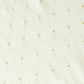 Jacquard Table Runner Ivory, 12"x108" - Diamond Trellis with Gold Accent Dots