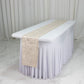 Jacquard Table Runner Beige, 12"x108" - Abstract Watercolor Pattern