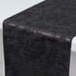 Jacquard Table Runner Black, 12"x108" - Abstract Watercolor Pattern