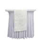 Jacquard Table Runner Off White, 12"x108" - Abstract Watercolor Pattern