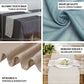 Ivory linen table runner with slubby texture, wrinkle-resistant design.
