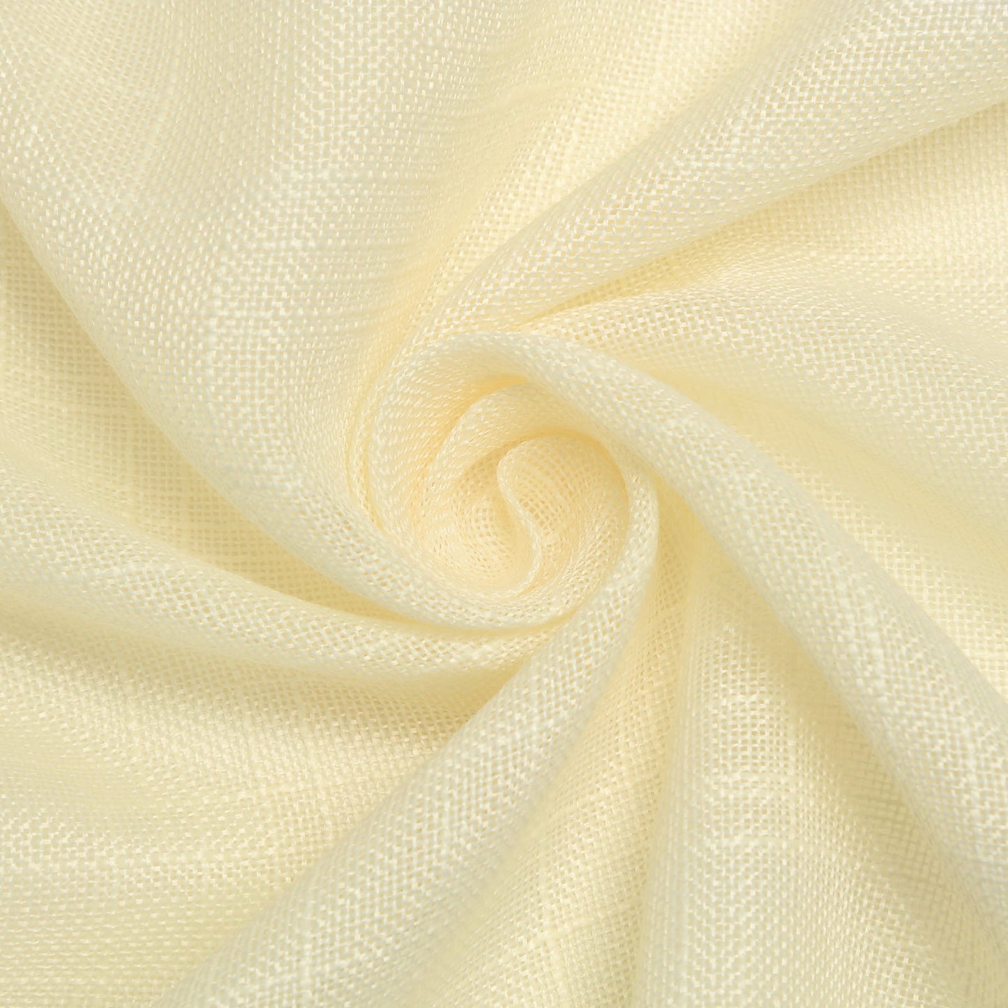 Ivory linen table runner with slubby texture, wrinkle resistant.