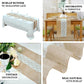 Natural jute burlap table runner with white lace, perfect for rustic decor.