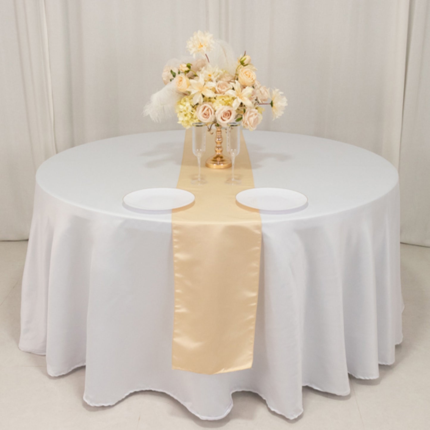 12"x108" Lamour Satin Table Runner