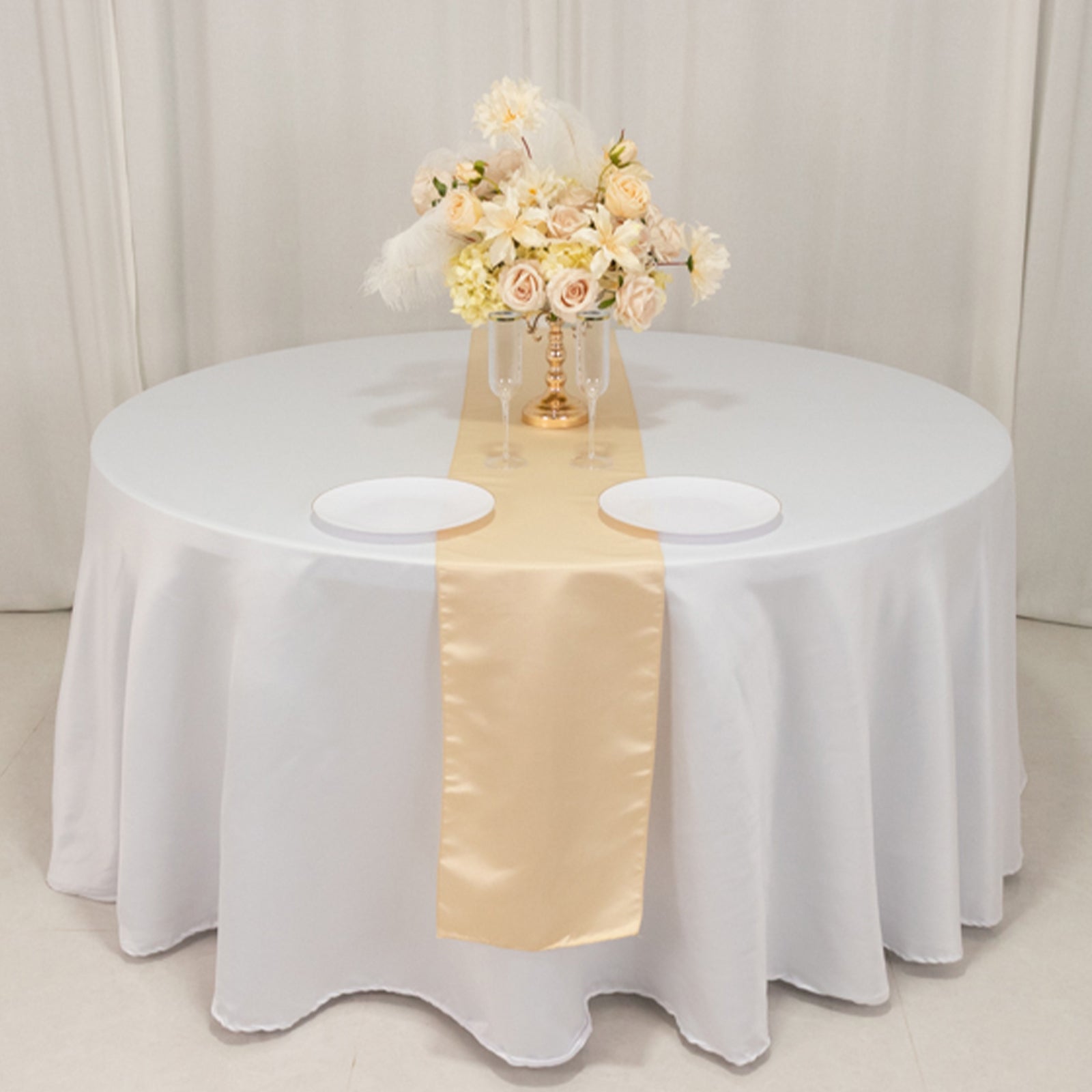 12"x108" Lamour Satin Table Runner