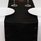12"x108" Black Lamour Satin Table Runner