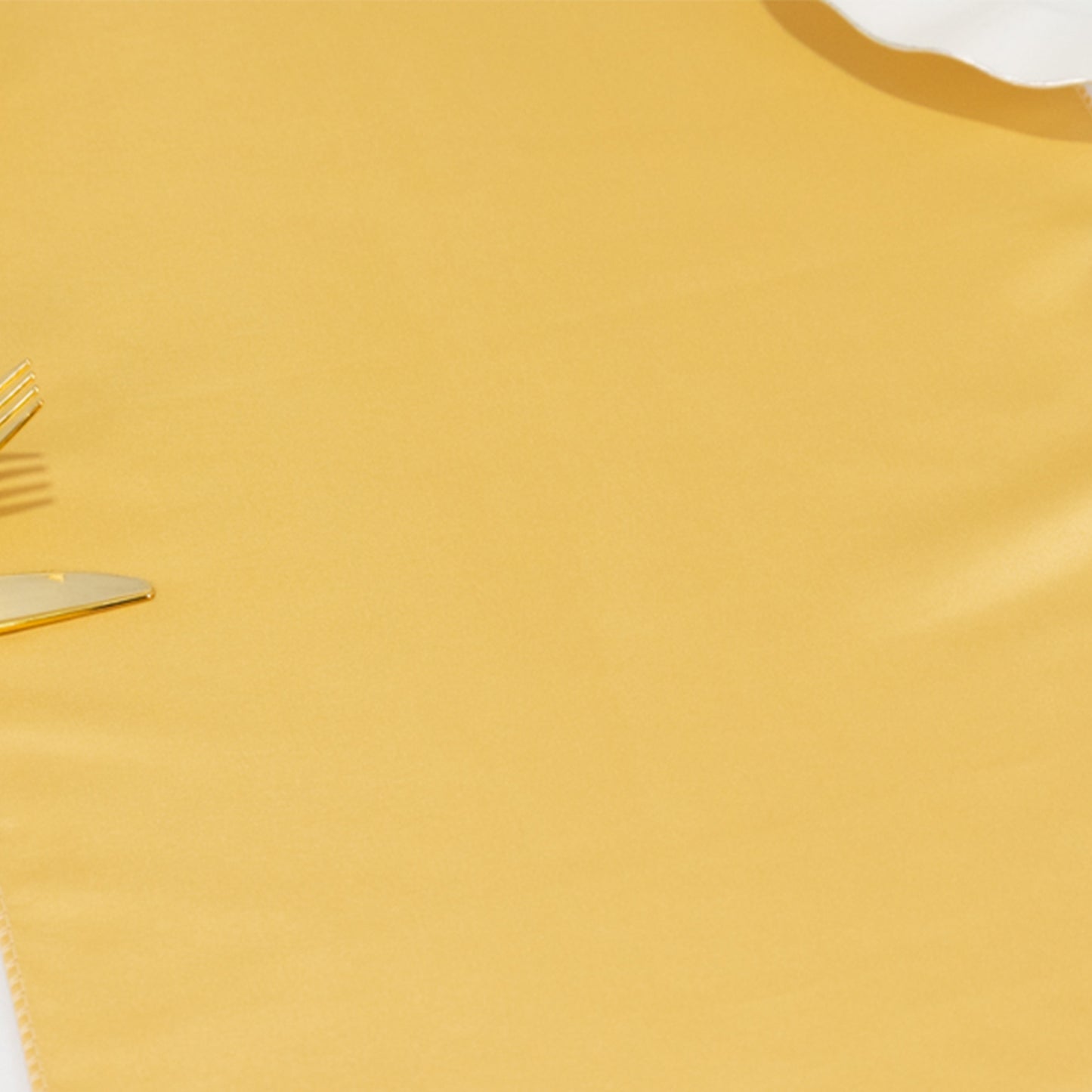 12"x108" Champagne Lamour Satin Table Runner