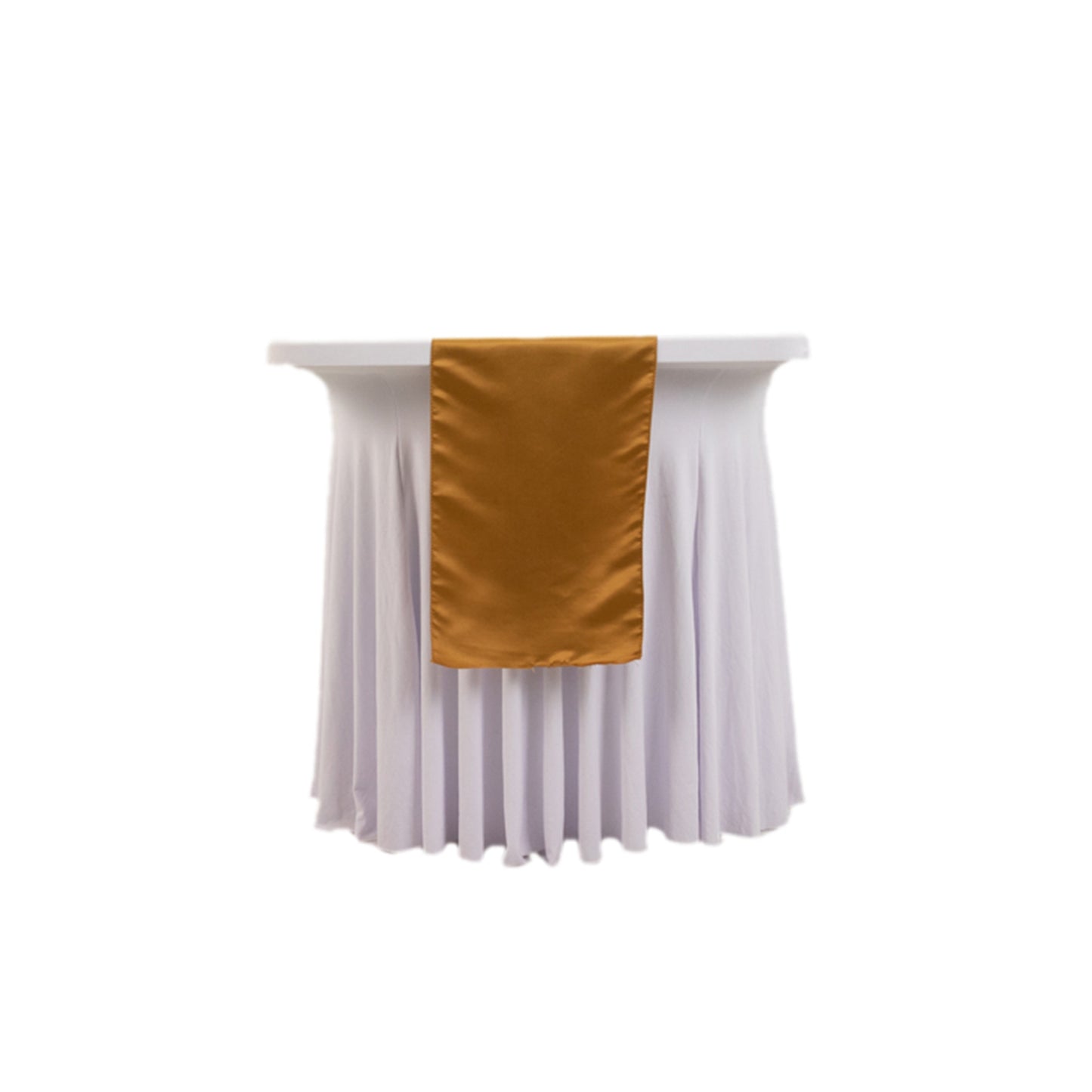 12"x108" Gold Lamour Satin Table Runner