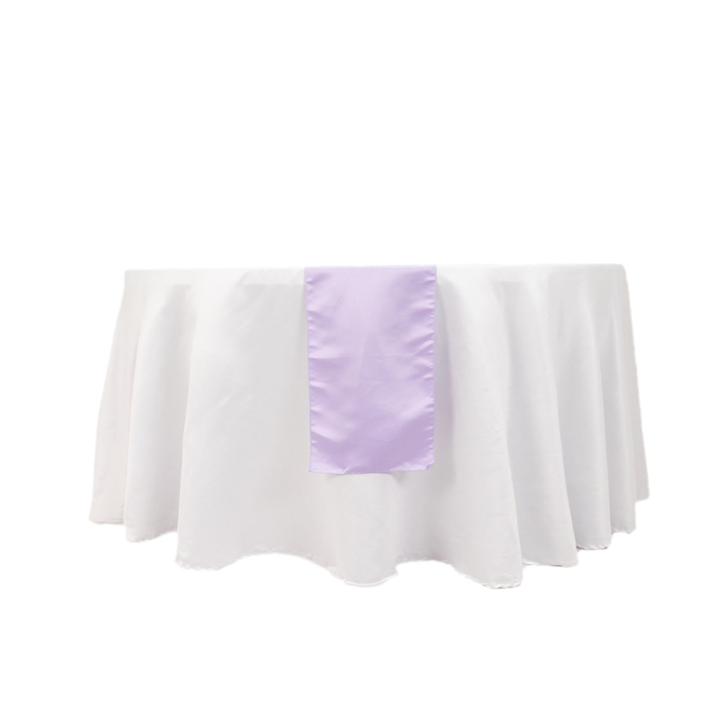 12"x108" Lavender Lilac Lamour Satin Table Runner