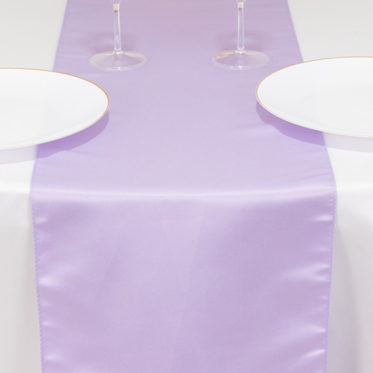 12"x108" Lavender Lilac Lamour Satin Table Runner