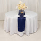 12"x108" Navy Blue Lamour Satin Table Runner