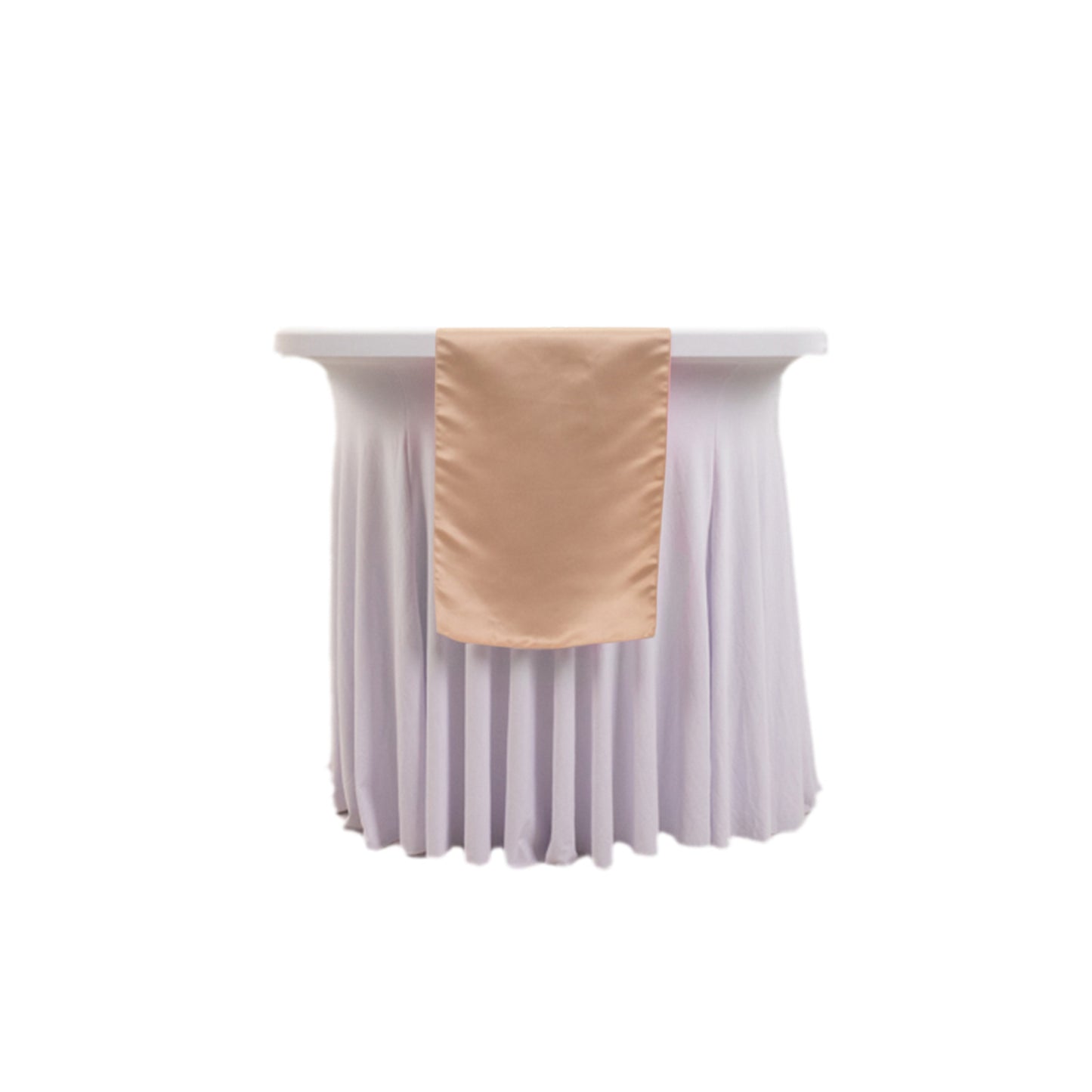 12"x108" Nude Lamour Satin Table Runner