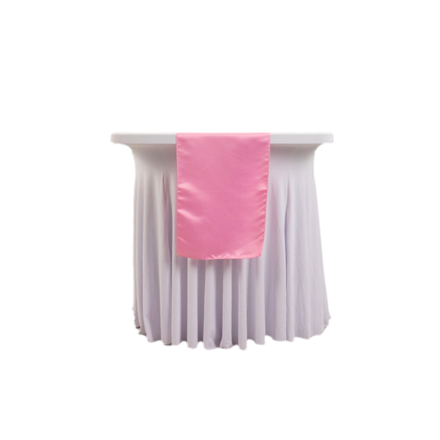 12"x108" Pink Lamour Satin Table Runner