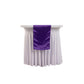 12"x108" Purple Lamour Satin Table Runner