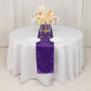 12"x108" Purple Lamour Satin Table Runner