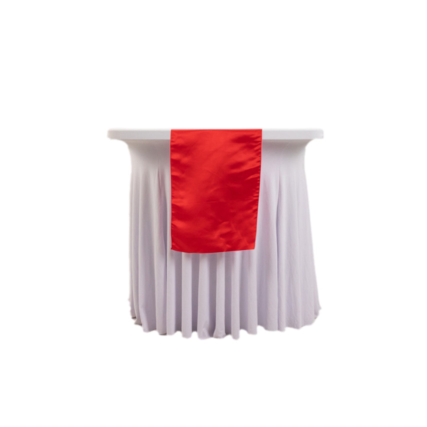 12"x108" Red Lamour Satin Table Runner