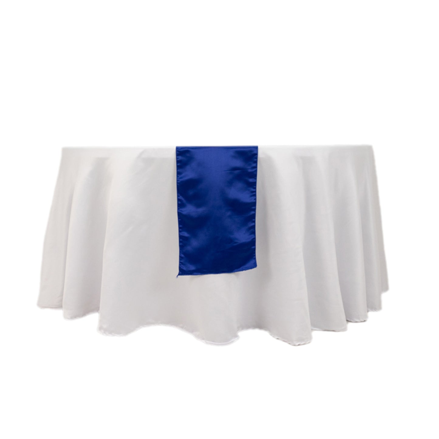 12"x108" Royal Blue Lamour Satin Table Runner