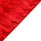 Red 3D leaf petal taffeta fabric table runner