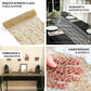 Gold sequin mesh lace table runner, perfect for elegant wedding decor.