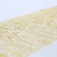 Metallic gold glitter mesh disposable table runner, 11"x108".