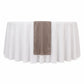 10 Pack Chocolate Sheer Organza Table Runners - 14"x108"