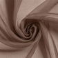 10 Pack Chocolate Sheer Organza Table Runners - 14"x108"