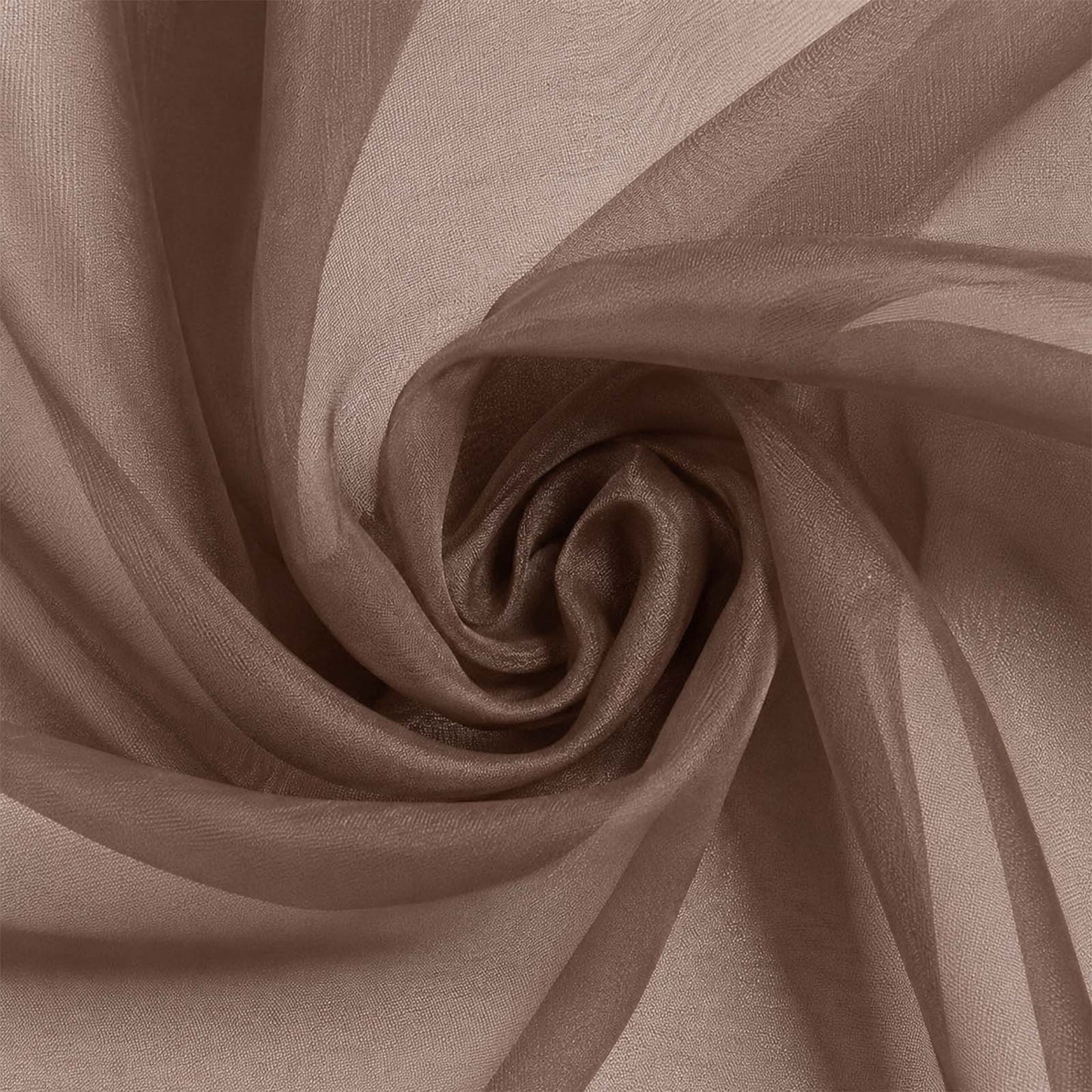 10 Pack Chocolate Sheer Organza Table Runners - 14"x108"