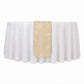 10 Pack Gold Sheer Organza Table Runners - 14"x108"
