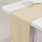 10 Pack Gold Sheer Organza Table Runners - 14"x108"