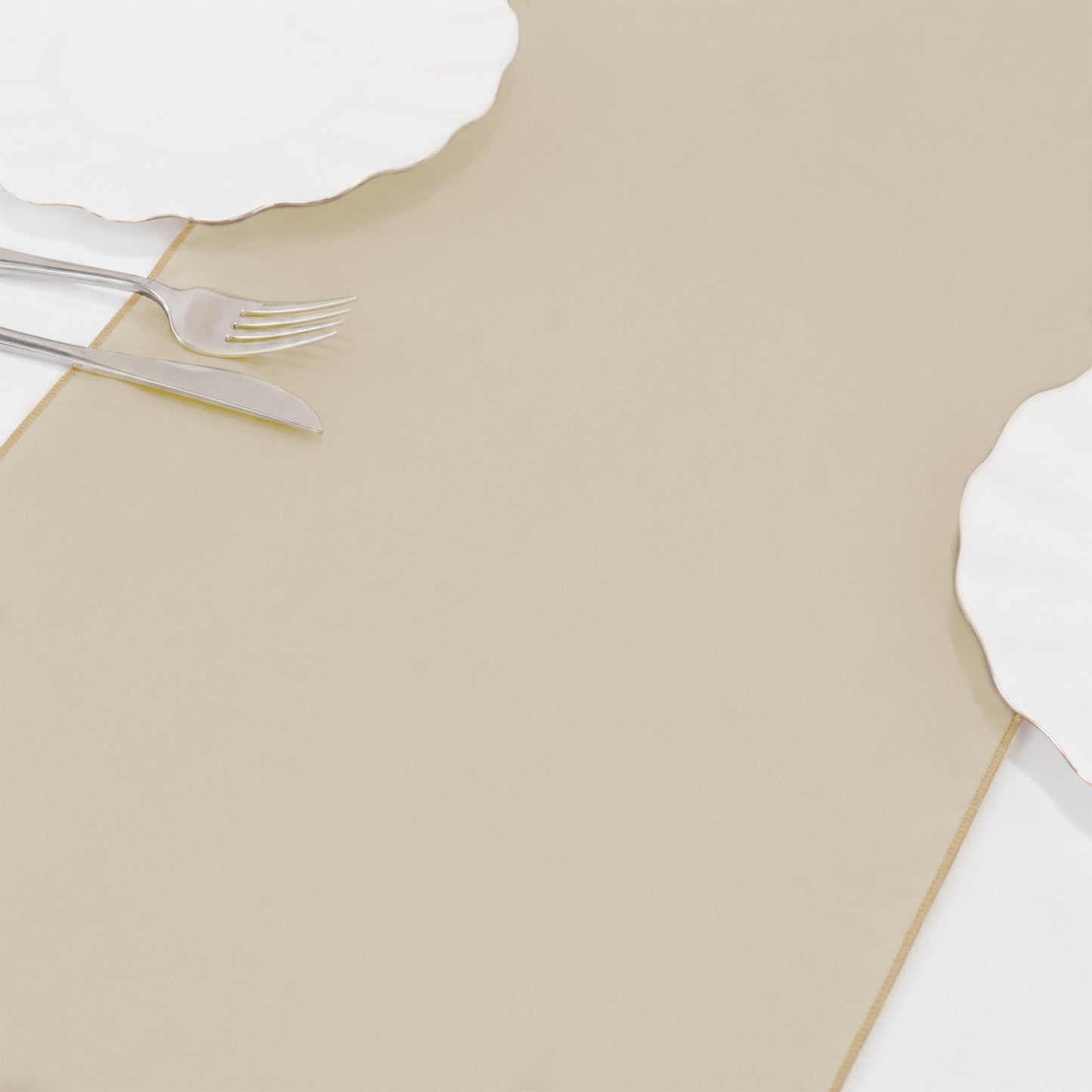 10 Pack Gold Sheer Organza Table Runners - 14"x108"